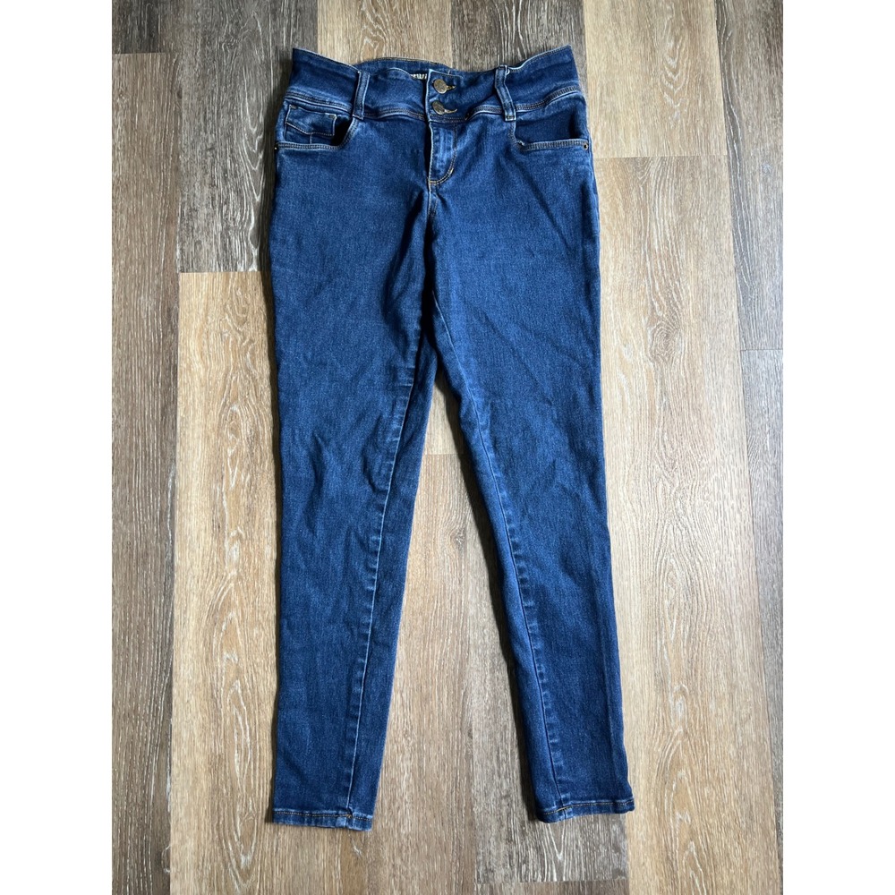 Hybrid & Company Skinny Jeans Womens 11 Blue High Waisted Stretch‎ Denim